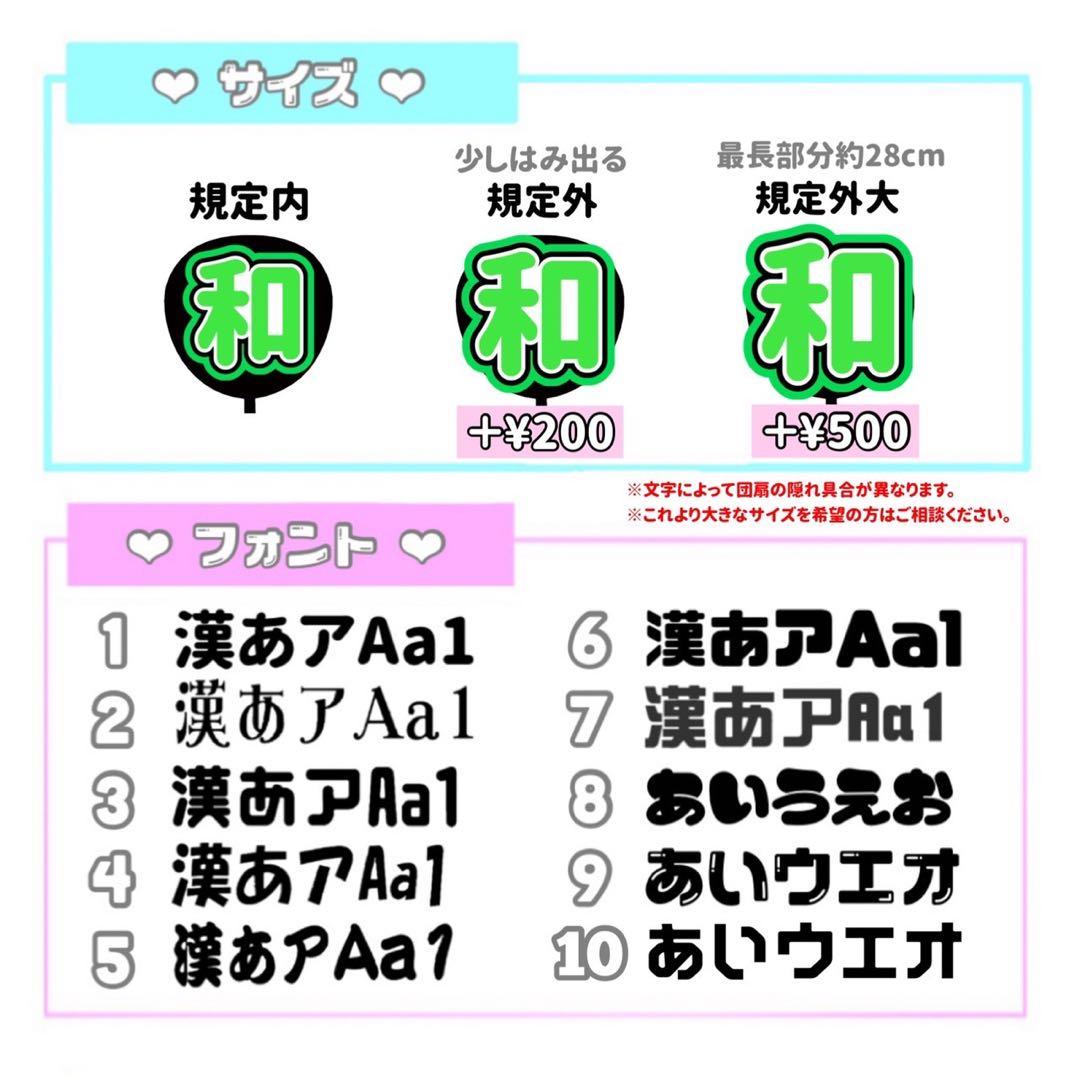 (1/14着)るる様 ❤︎ うちわ文字