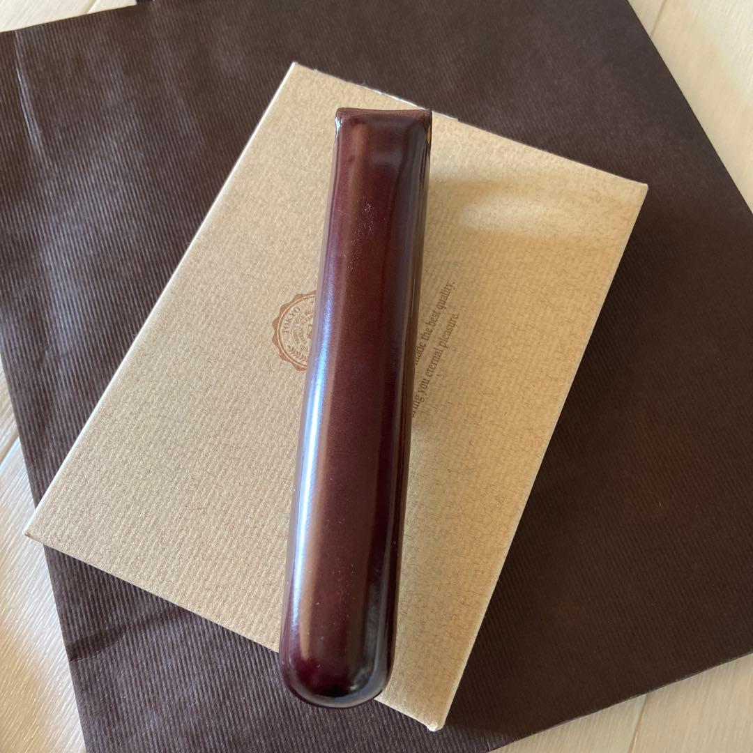 未使用GANZO 1本差し革製ペンケース