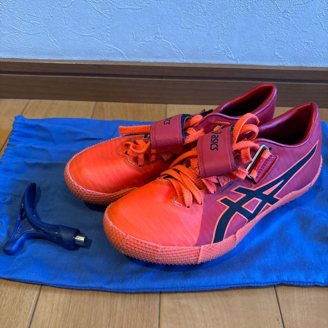 【美品】走り高跳びasics HighJumpPro2 24センチ（右足踏切用）