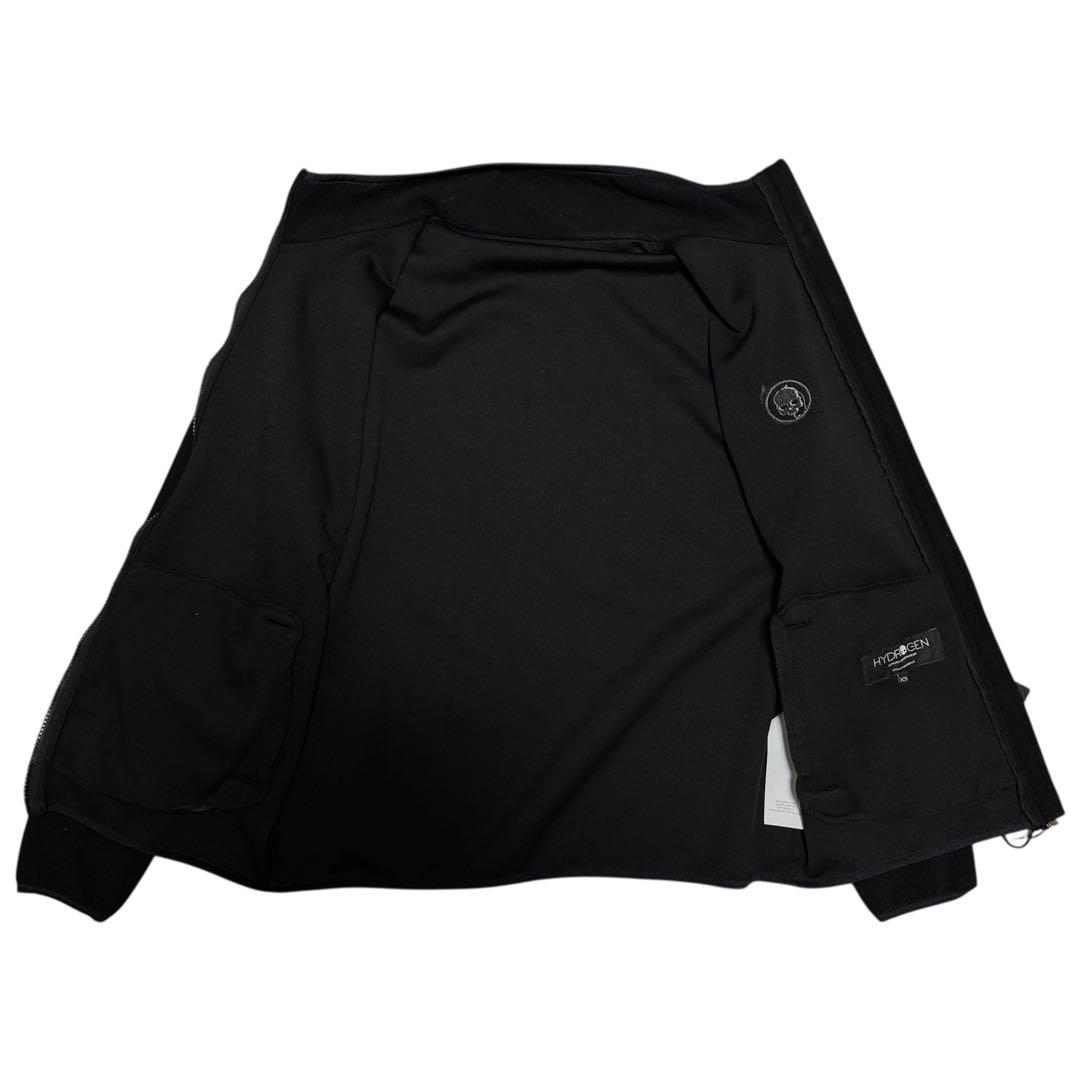 HYDROGEN GOLF フリース ジップジャケット ブラック メンズ XS
