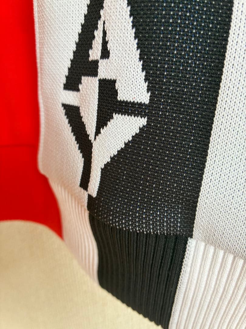 DECEMBER MAY セーター レッド/ホワイト