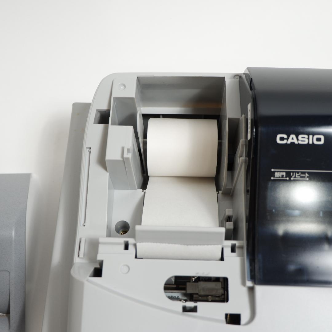 CASIO 106ER レジスター 本体 キー付き 動作良好 美品 グレー