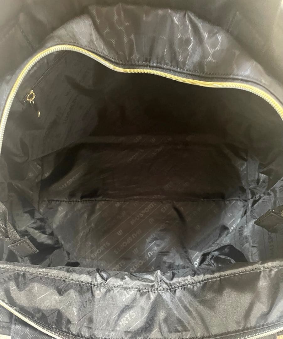 新品未使用☆エムユースポーツ ボストンバッグ ゴルフバック 黒 アニマル柄