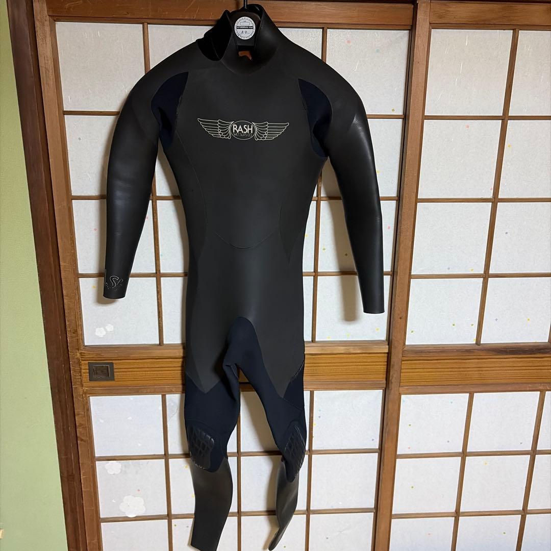 RASH ウェットスーツ フルスーツ　ブラック 5mm/3mm MLサイズ
