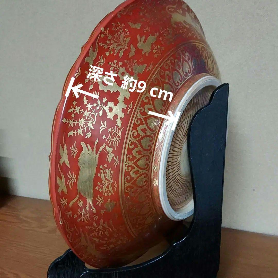 朱金蘭正倉院狩猟図大皿