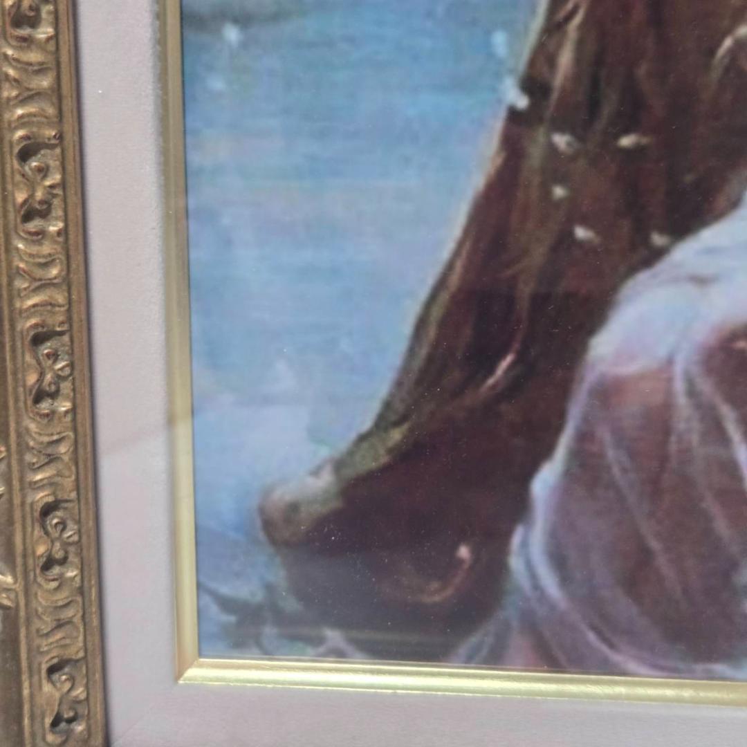 アンティーク風 額付きアート 絵画 インテリア 絵 額縁付き