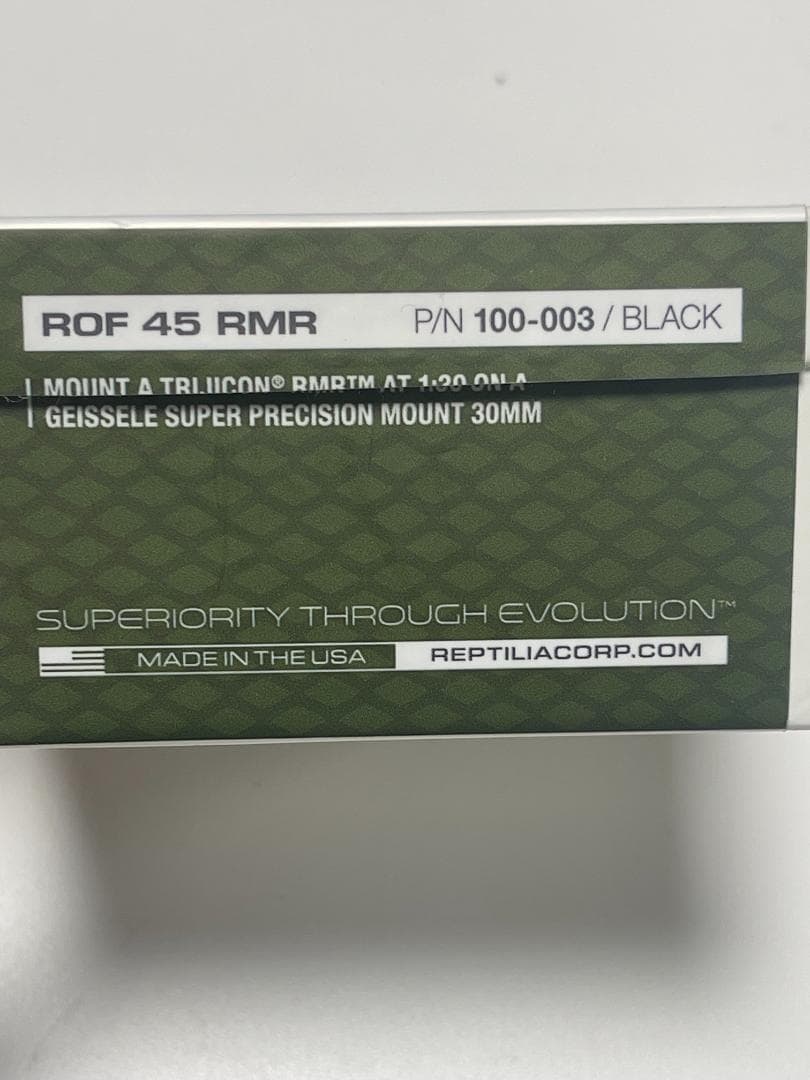 実物　REPTILIA ROF 45 RMR オフセットマウント