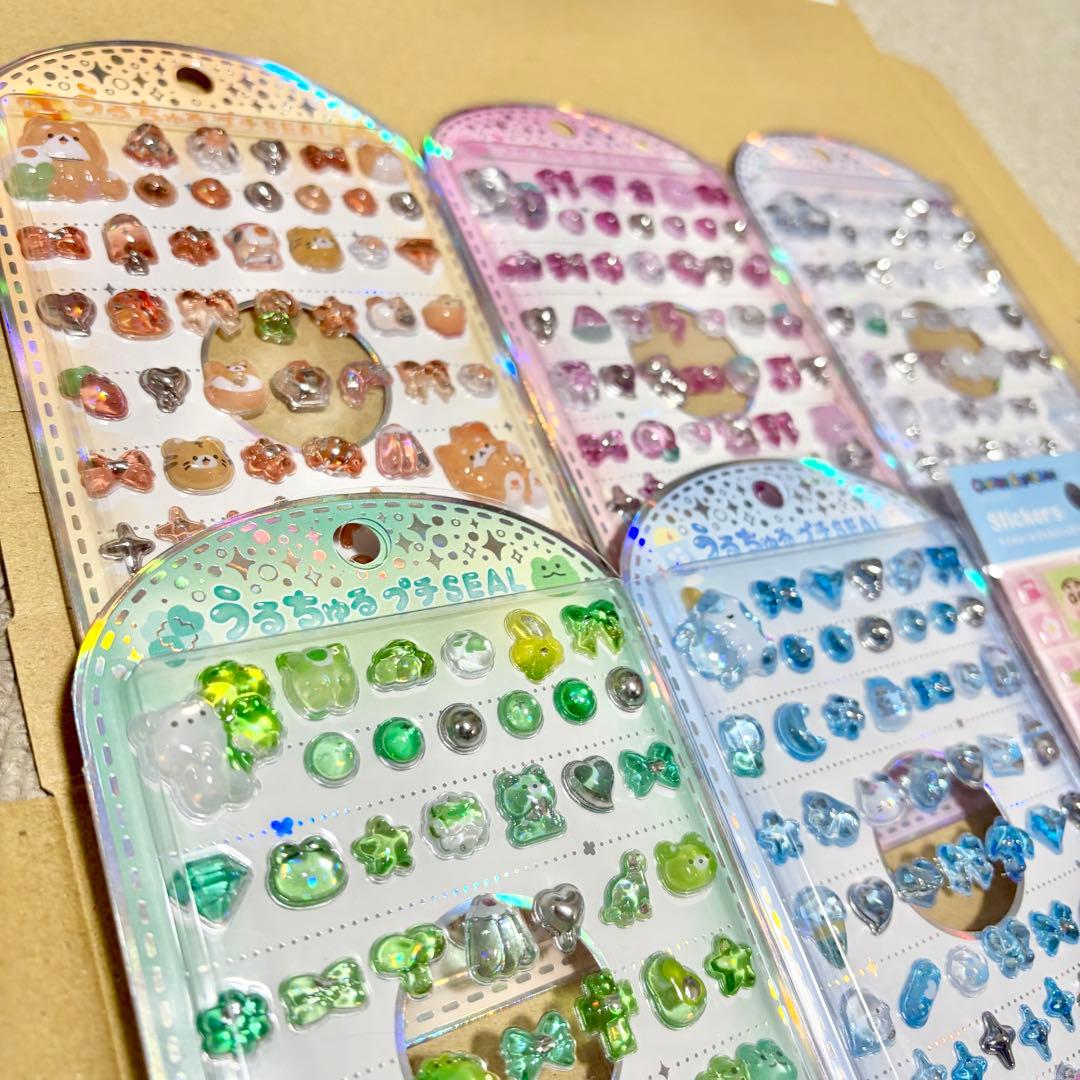 シール　ボンボンドロップシール うるちゅる　うるちゅるプチシール　タイルシール