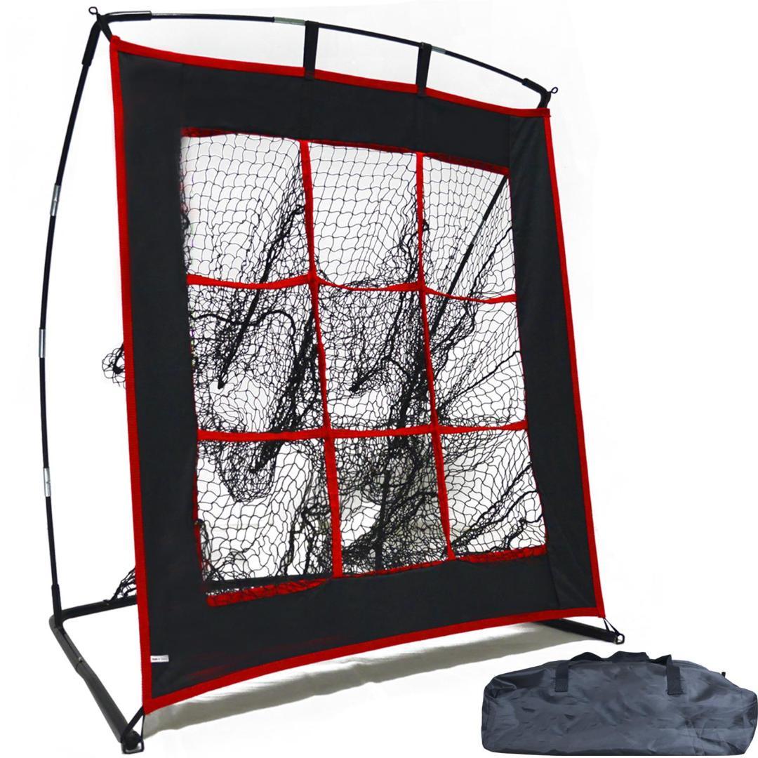 軟式/硬式ボール対応　屋外/室内用　設置簡単　キャリーバッグ付き