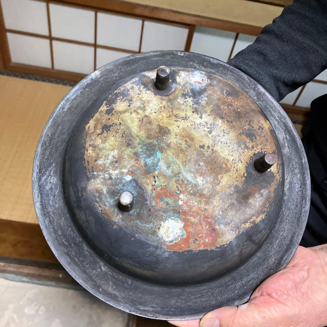 R★骨董　とても大きなやかん　鋳物？銅器　茶道　茶道具