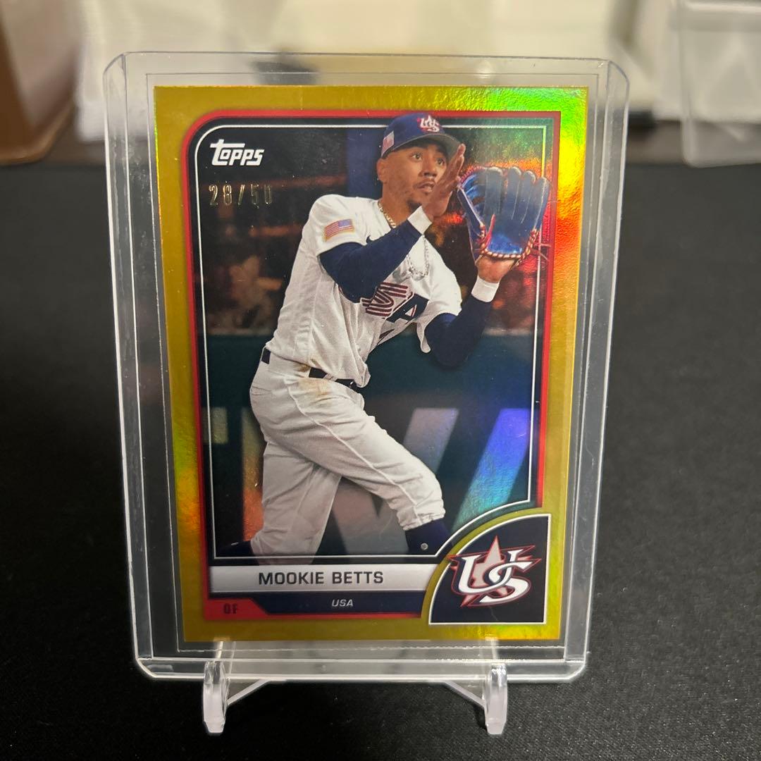 ムーキーベッツ　SP WBC2023 アメリカ代表　ゴールドパラレル　ドジャース