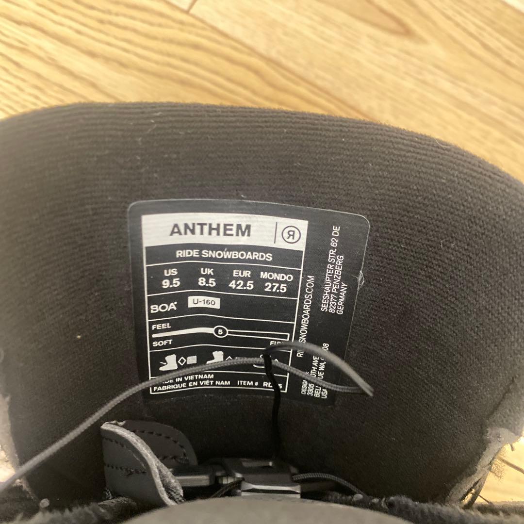 が*が様 RIDE ANTHEM スノーボードブーツ ブラック