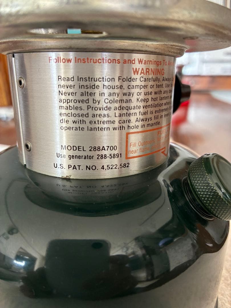 [美品]Coleman ADJUSTABLE TWO MANTLE ランタン