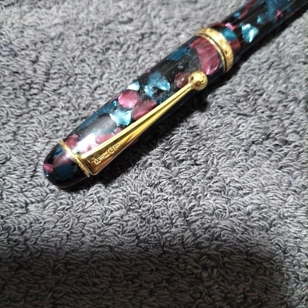 14K 525 PILOTマーブル模様 万年筆