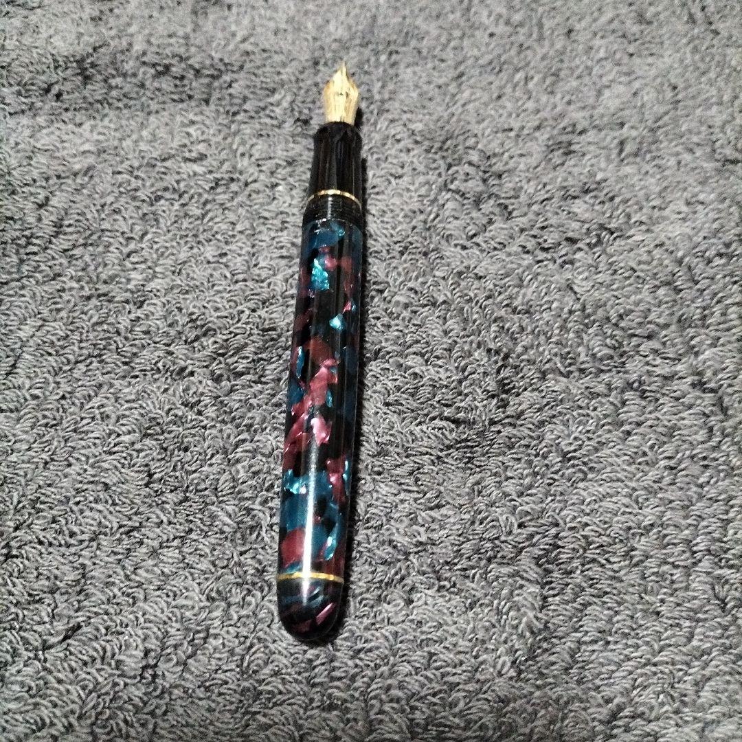 14K 525 PILOTマーブル模様 万年筆