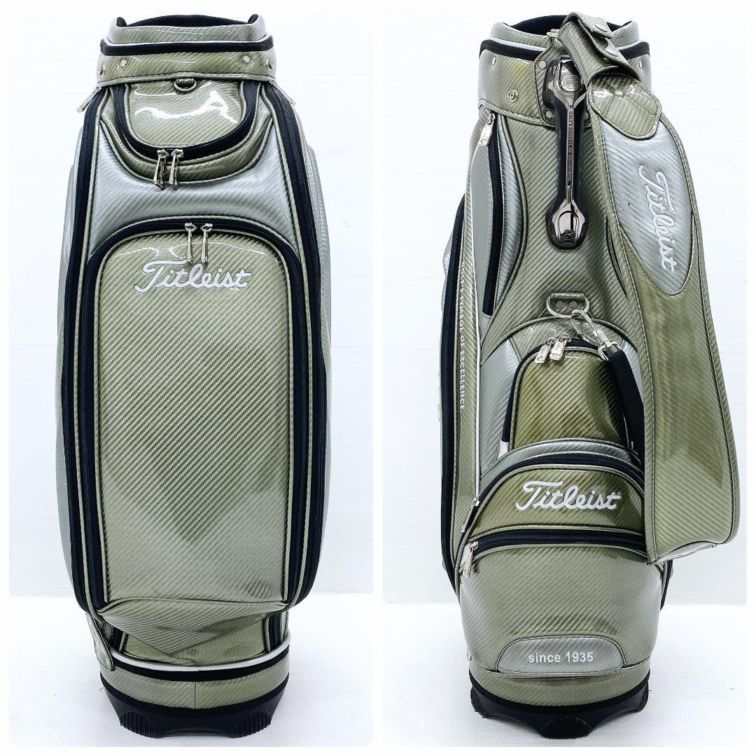 タイトリスト エナメル キャディバッグ ゴルフバッグ 9.5型 カート式