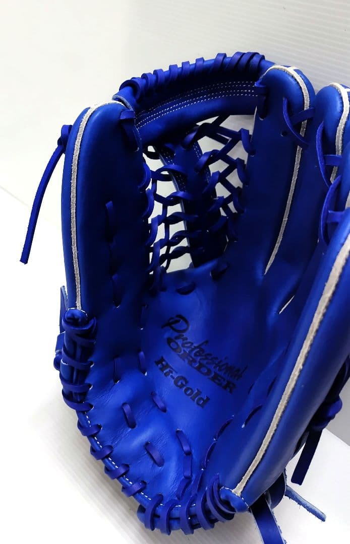 【超美品】ハイゴールド HI-GOLD 外野手用 硬式グローブ 右投げ