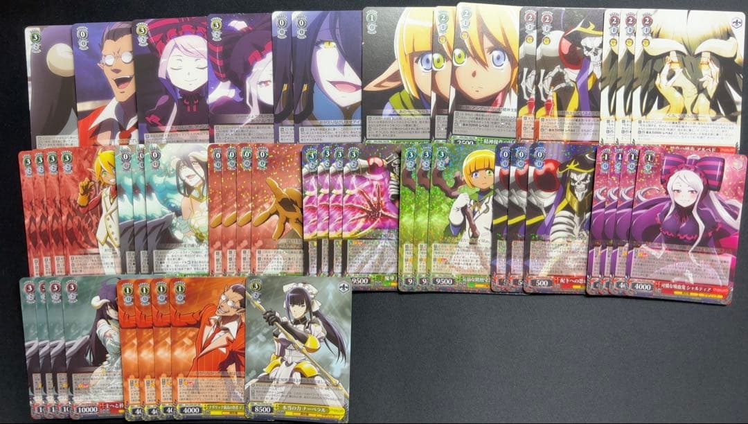 ヴァイスシュヴァルツ オーバーロード　デッキ＋パーツまとめ売り