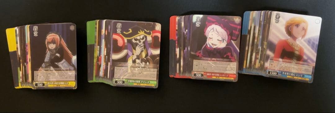 ヴァイスシュヴァルツ オーバーロード　デッキ＋パーツまとめ売り