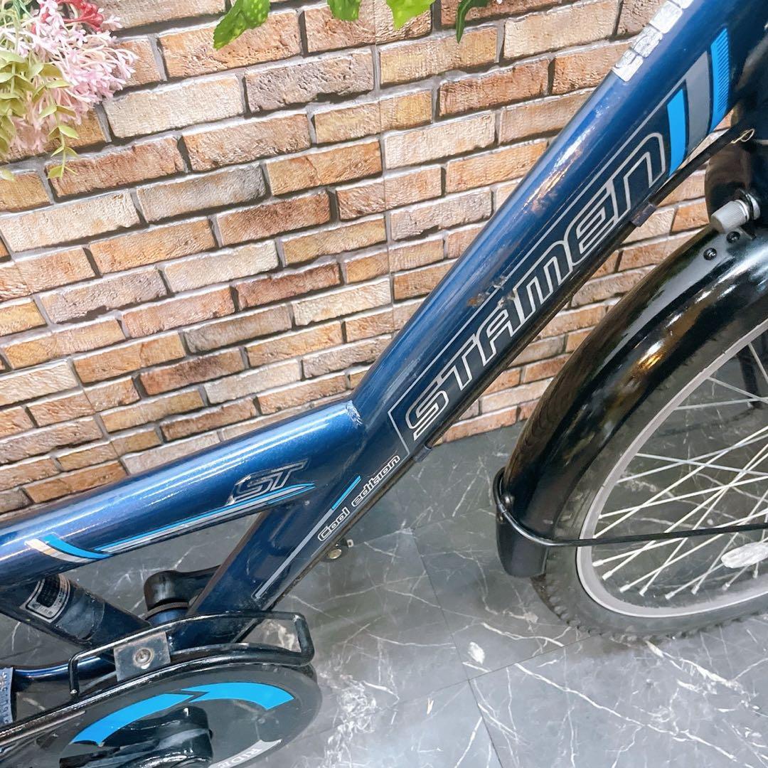 引き取り価格【83】子供用自転車 子供車 STAMEN ブルー系 22インチ