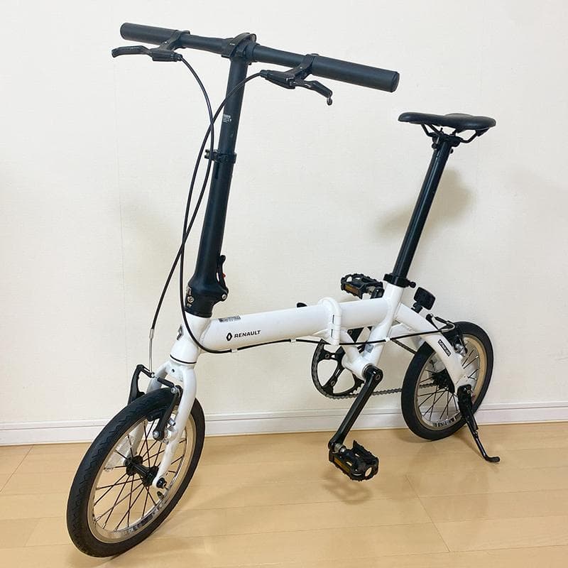 【送料無料・美品】ルノー プラチナライト6 軽量 コンパクト 折りたたみ自転車