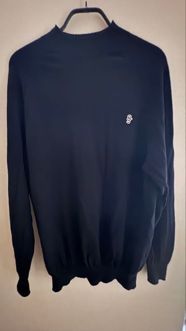 メンズウェア 8G SHOOT MOCK NECK KNIT SWEATER -BLACK-