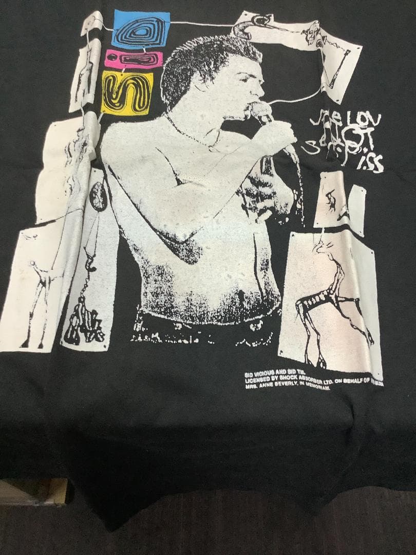 新品 Sid Vicious 90s ヴィンテージグラフィックTシャツ ブラック