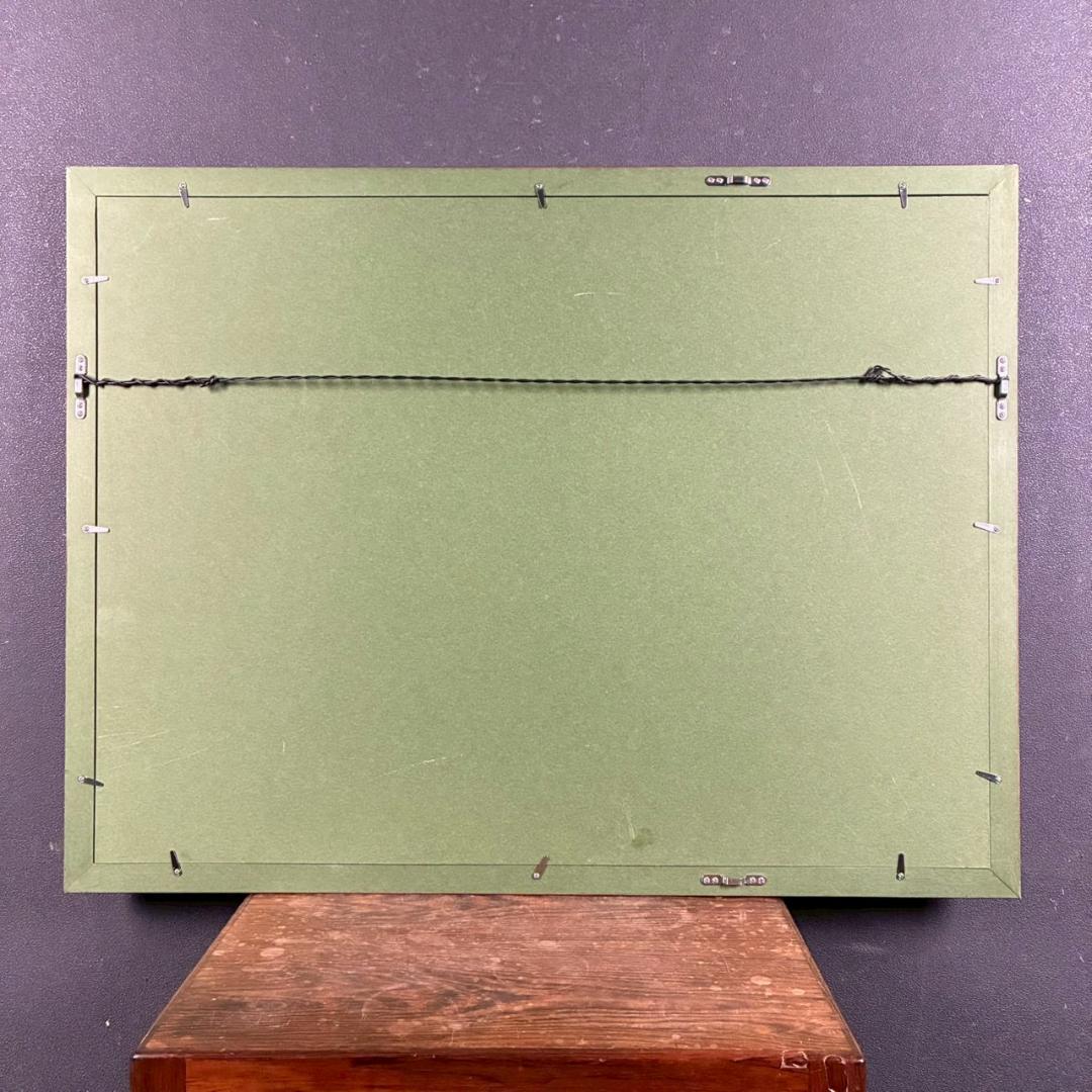 北吉晃「Voyage～」シルクスクリーン 直筆サイン入り お洒落な額装 フランス