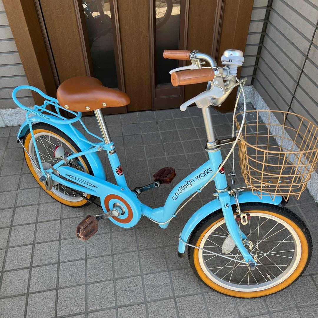 ai design WORKS 子供用自転車 水色
