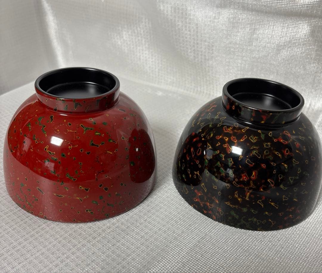 【未使用】 津軽塗　天然木　夫婦椀⑲