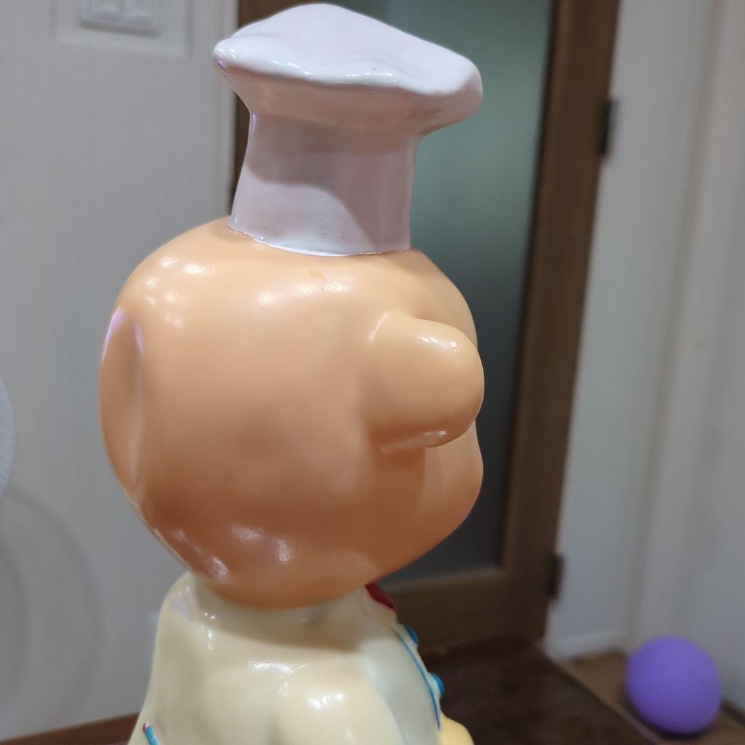 【非売品】エースコック 豚のシェフ フィギュア 約32.5センチ　ソフビ人形