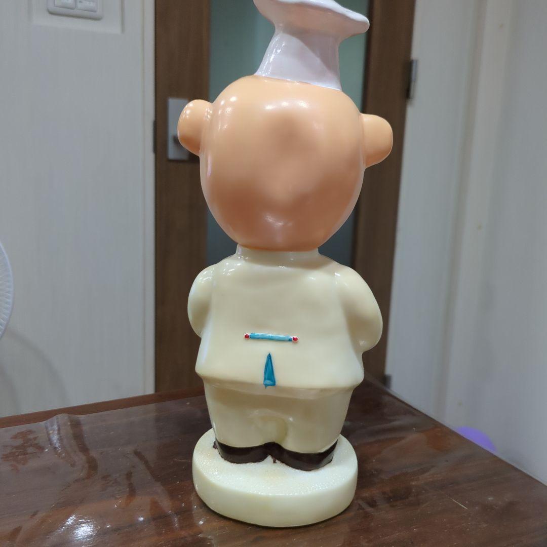 【非売品】エースコック 豚のシェフ フィギュア 約32.5センチ　ソフビ人形