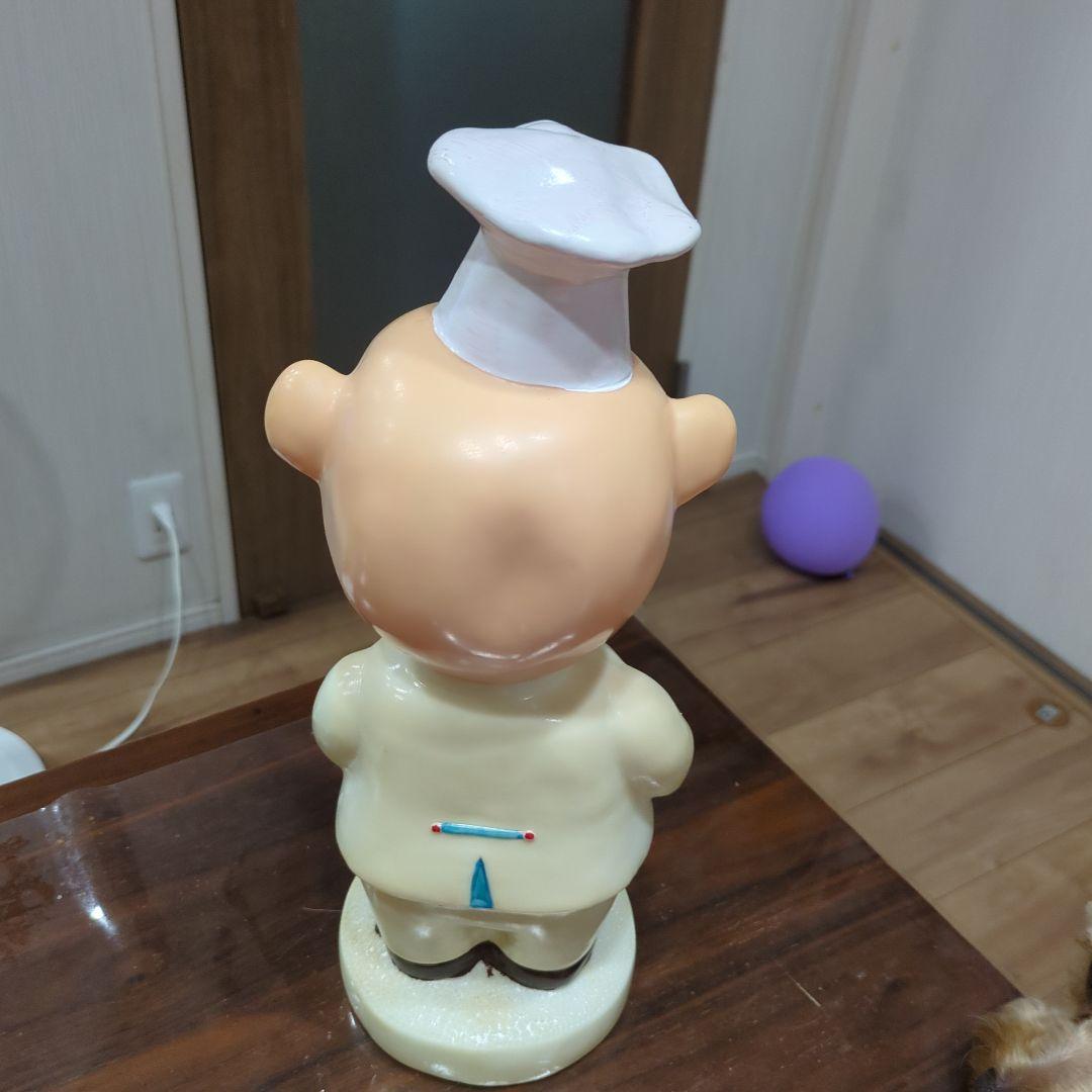 【非売品】エースコック 豚のシェフ フィギュア 約32.5センチ　ソフビ人形