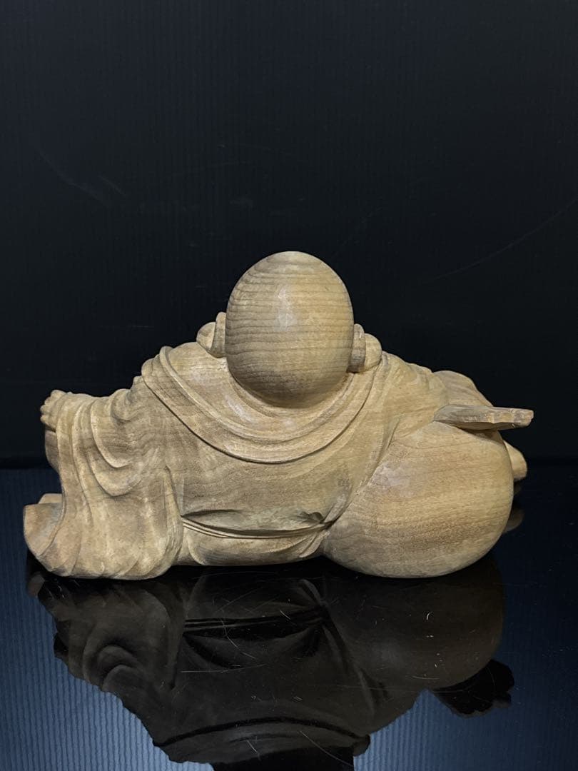 超絶技巧 細密 平安 大仏師 内藤光石 作 木彫 布袋 坐像 桐共箱 仏教美術