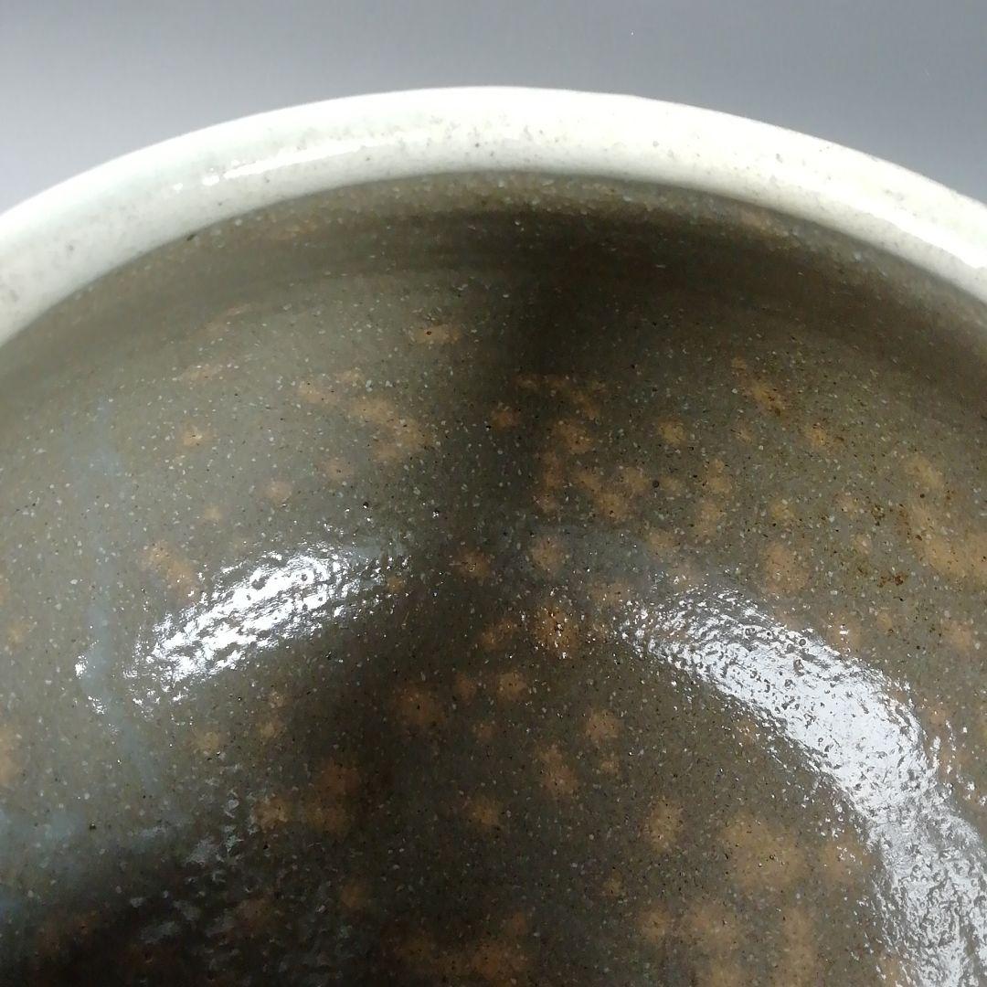 Ｗ１１７　水指　『粉引水指』『奥村考山 造』　共箱　茶道具