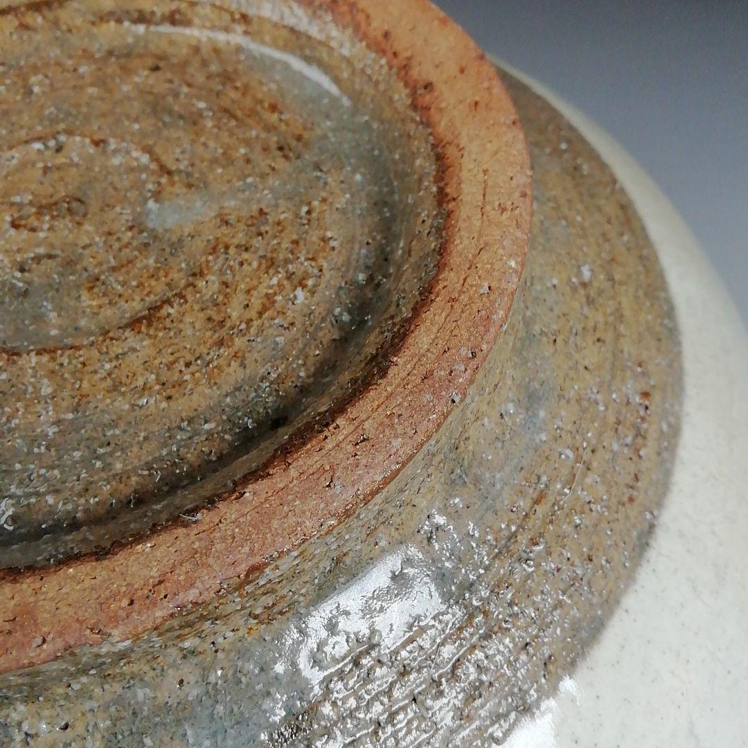 Ｗ１１７　水指　『粉引水指』『奥村考山 造』　共箱　茶道具