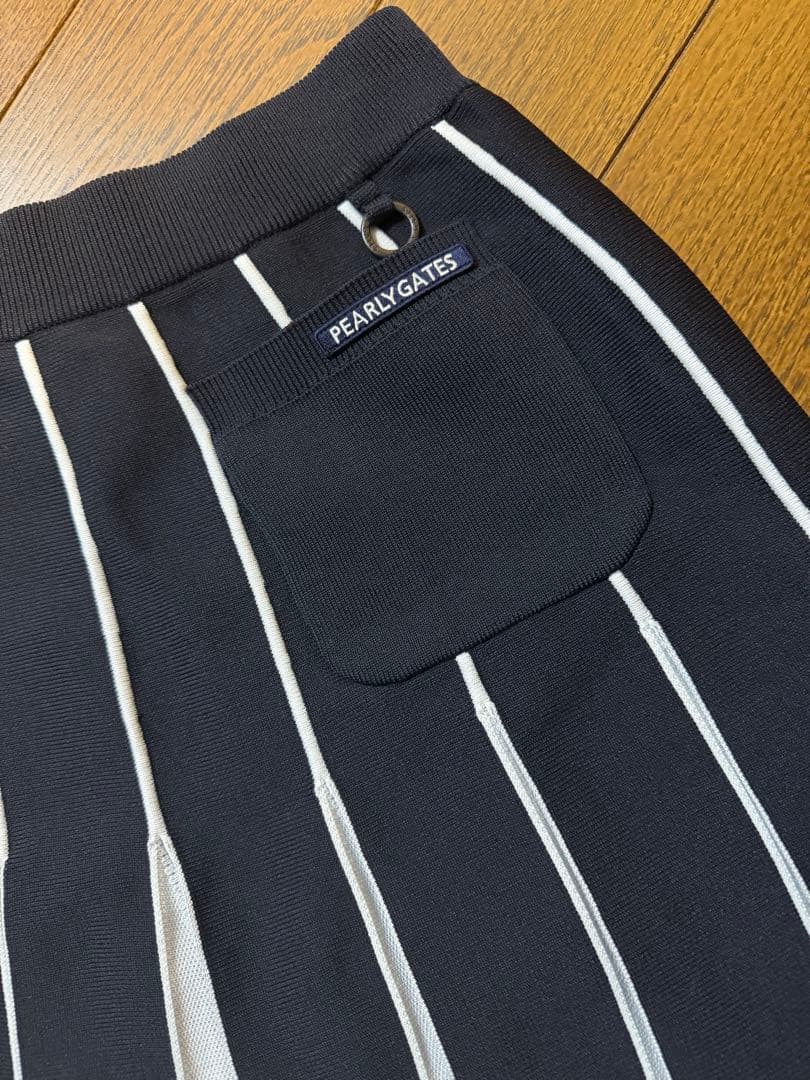 ★限定値下げ★ PEARLY GATES ストライプ プリーツスカート