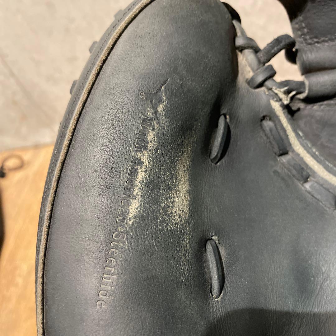 ミズノプロ 旧ロゴ 軟式用 キャッチャーミット ブラック