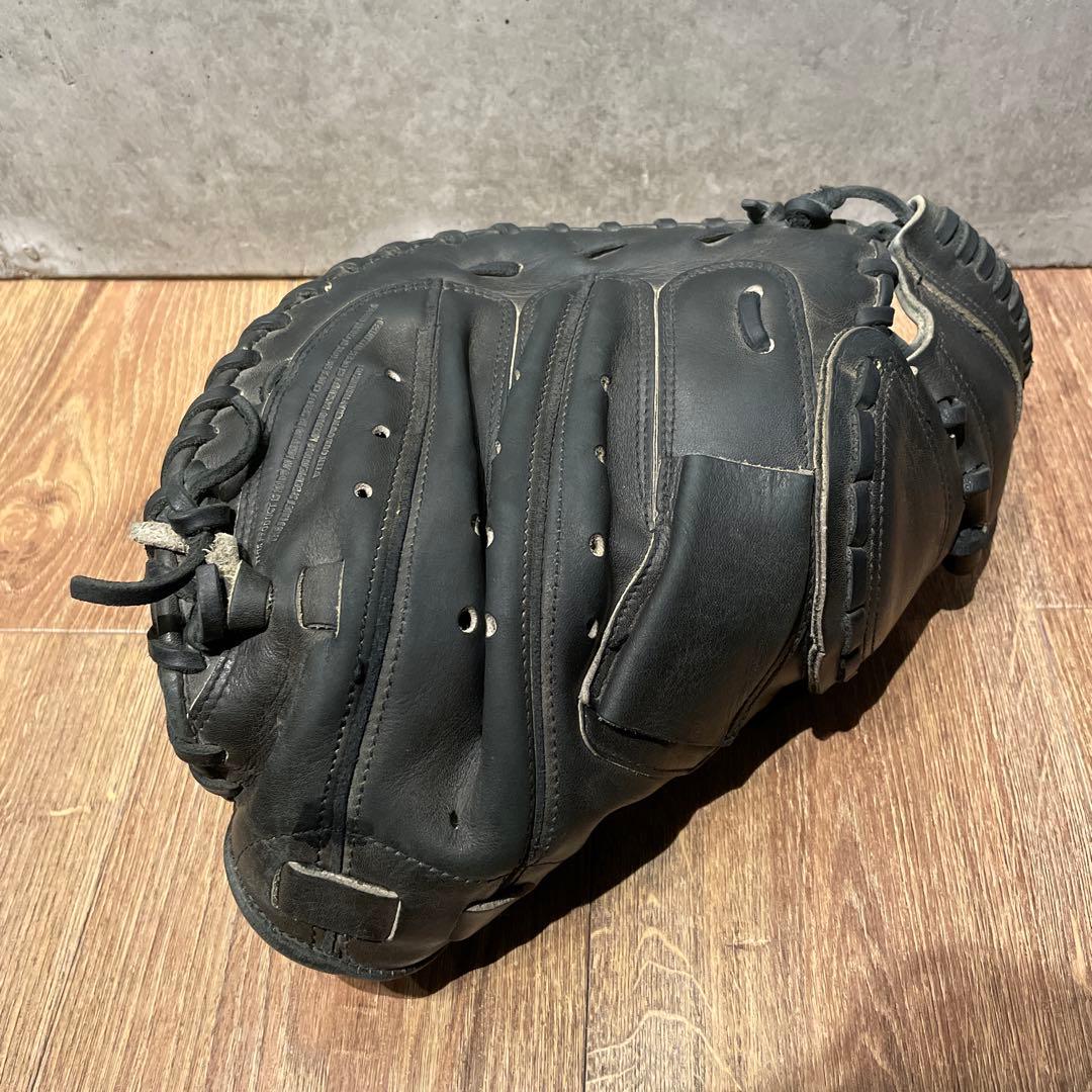 ミズノプロ 旧ロゴ 軟式用 キャッチャーミット ブラック