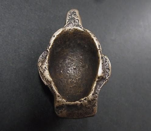 ★L1301★古パーツ　ナガ族　伝世品　ペンダント　人面護符 エスニック