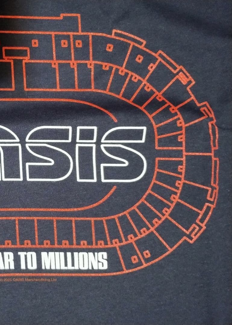 オアシス Familiar To Millions FC限定 25周年 Tシャツ