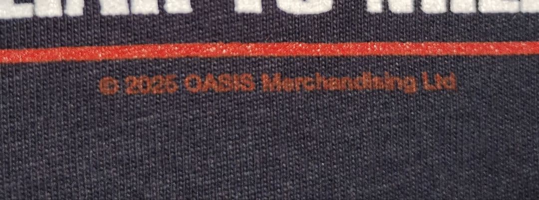 オアシス Familiar To Millions FC限定 25周年 Tシャツ