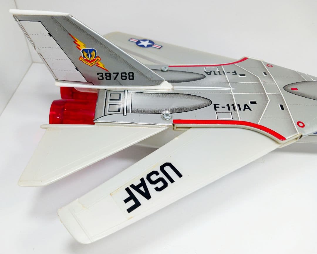 希少 動作品 野村トーイ グラマン F111A ジェットファイター ブリキ