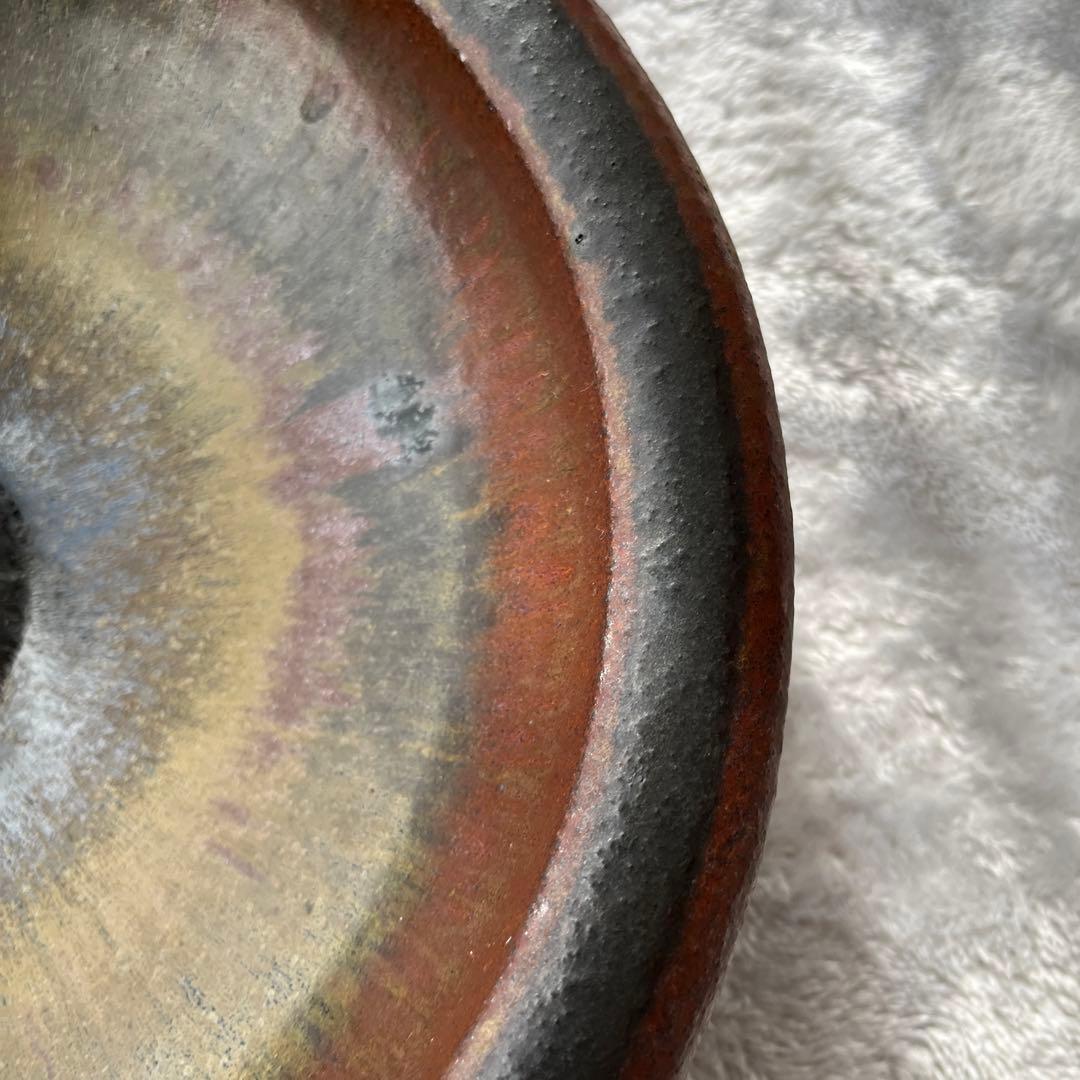 美品　高級　泉作　笠間焼　置き物　おもてなし　料理器　日本