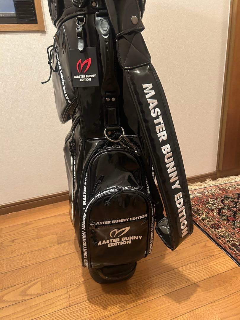 MASTER BUNNY EDITION キャディバッグ ブラックエナメル