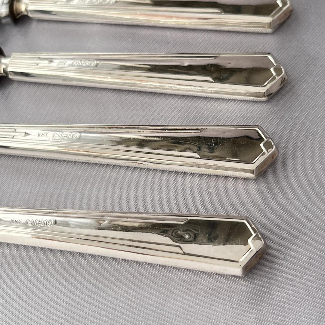 【William Yates】【純銀ハンドル】 Art Deco ティーナイフ