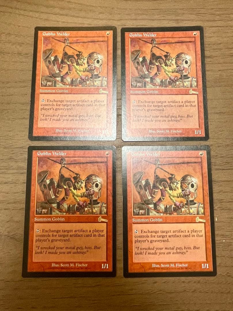 MTG ゴブリンの溶接工 Goblin Welder 英語版　4枚セット