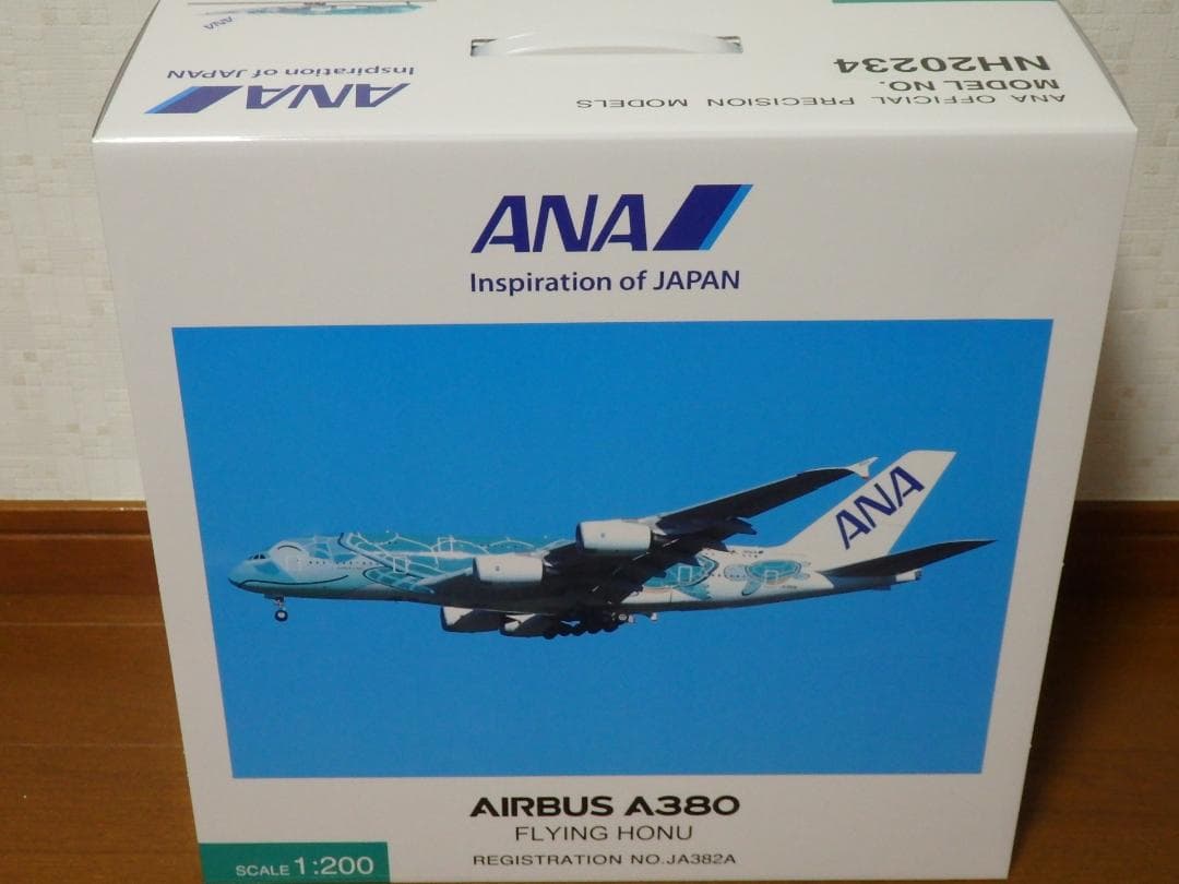 新品 ANA A380 エアバス 2号機 完成品 1:200 モデルプレーン