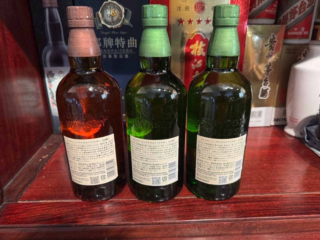ジャパニーズウイスキー　響2本・山崎1本・白州2本
