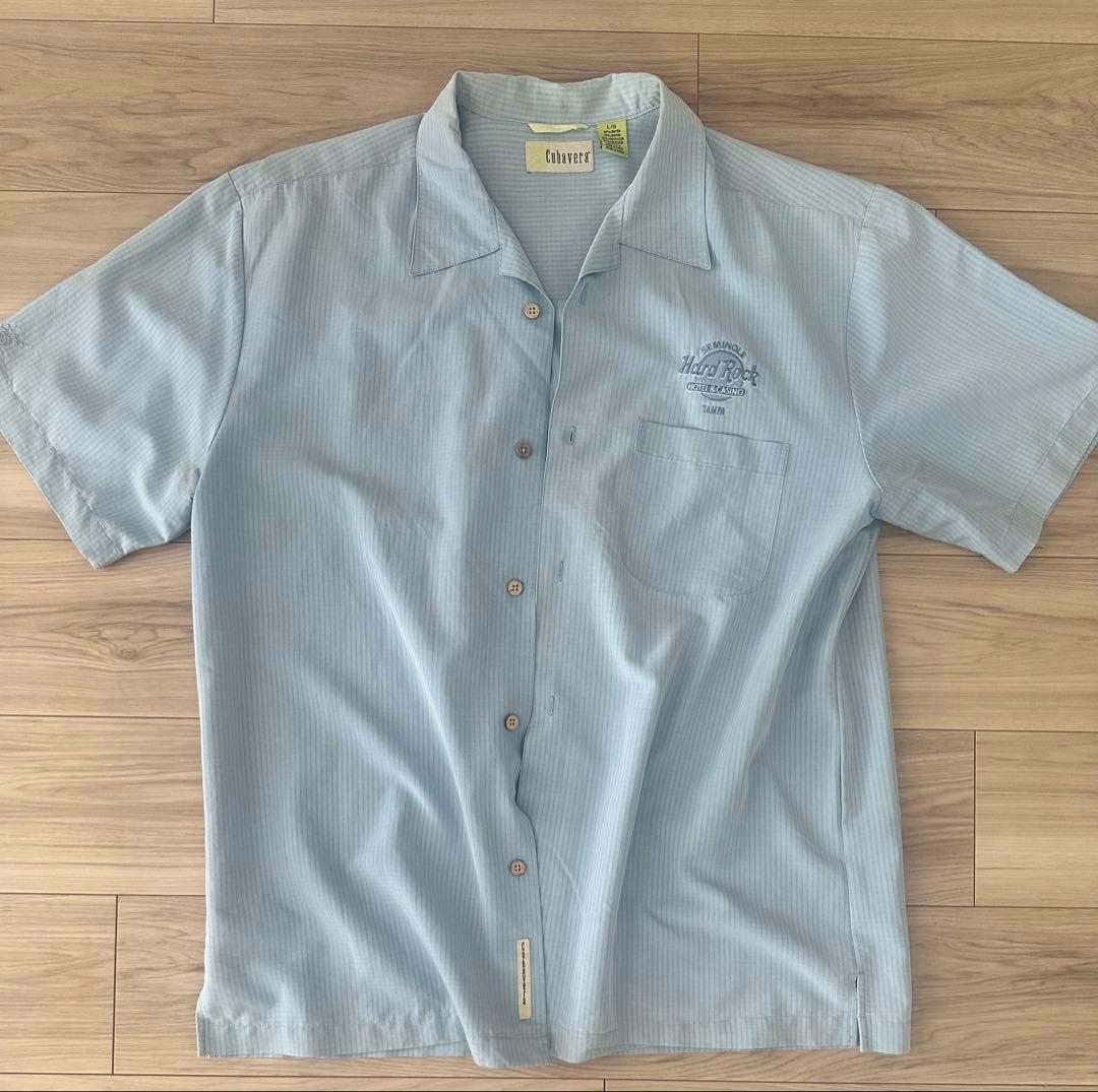 Cubavera ボタンダウンシャツ Lサイズ　ハードロックカフェ　タンパ